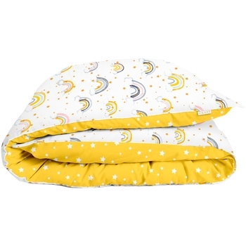 Підодіяльник Cosas, 140х110 см, білий з жовтим - Pampik