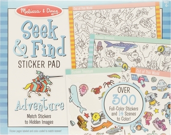 Набір наклейок Melissa&Doug Знайди та наклей наклейки Пригоди (MD30151) - Pampik