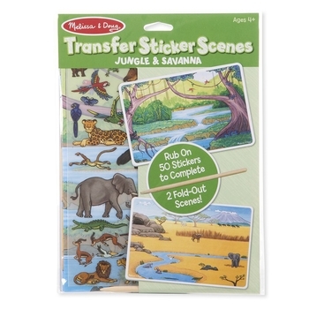 Переводные наклейки Melissa&Doug Jungle and Savanna. Джунгли и Саванна (MD9532) - Pampik