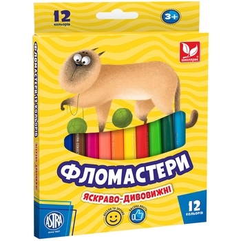 Фломастеры Школярик, 12 цветов (314107001) - Pampik