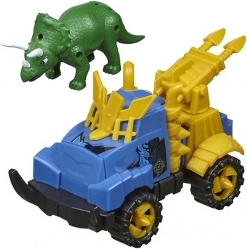 Игровой набор Road Rippers машинка и динозавр Triceratops, зеленый (20074) - Pampik