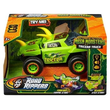 Машина Road Rippers Tricera, со светом и звуком, зелена (20112) - Pampik - 5