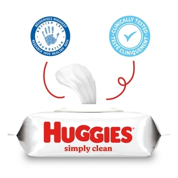 Вологі серветки Huggies Simply Clean, 72 шт. - Pampik - 3