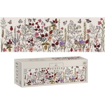 Пазли тришарові панорамні Interdruk Flowers 1, 32х96 см, 1000 елементів (326263) - Pampik - 2
