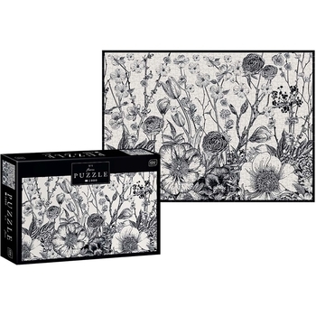 Пазли тришарові Interdruk Flowers 1, 48х67 см, 1000 елементів (326188) - Pampik - 2