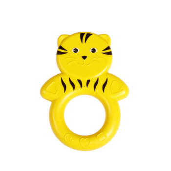 Іграшка-брязкальце Lindo Котик, жовтий (1612 жовт) - Pampik