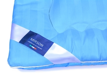 Ковдра антиалергенна Mirson Літня з Ecosilk №1312 Valentino, 110х140 см, блакитний (2200001526310) - Pampik - 2