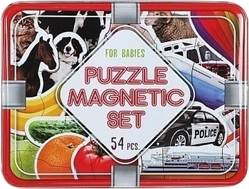 Набір магнітних пазлів Magdum Magnetic Gift Puzzle for baby, 54 шт. (ML4031-62 EN) - Pampik