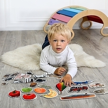 Набір магнітних пазлів Magdum Magnetic Gift Puzzle for baby, 54 шт. (ML4031-62 EN) - Pampik - 6