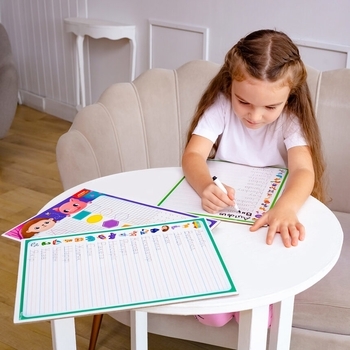 Дошка-тренажер Vladi Toys Фігури та форми, укр. мова (VT5010-27) - Pampik - 4