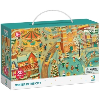 Пазл обсервационный DoDo Зима в городке (300352) - Pampik
