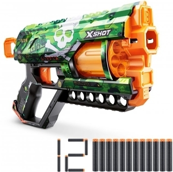 Скорострільний бластер Zuru X-Shot Skins Griefer Camo, 12 патронів, (36561H) - Pampik - 2