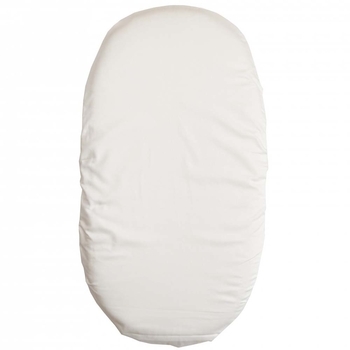 Простирадло на резинці Twins, в коляску, 90х50 см, білий (6060-90х50-01) - Pampik