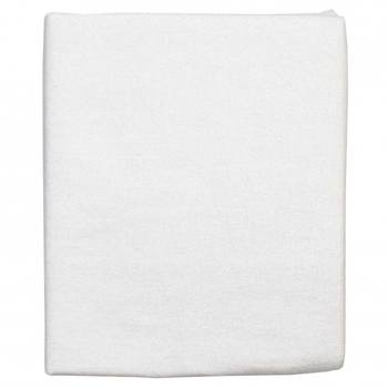 Простирадло на резинці Twins Soft Organic, фланель преміум, 120x60 см, білий (6030-TSO-01) - Pampik