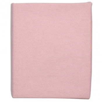 Простирадло на резинці Twins Soft Organic, фланель преміум, 120x60 см, пудровий (6030-TSO-24) - Pampik
