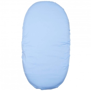 Простирадло на резинці Twins, в коляску, 90х50 см, блакитний (6060-90х50-04) - Pampik