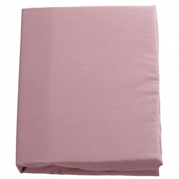 Простирадло на резинці Twins Organic, бязь преміум, 120x60 см, пудровий (6010-TO-24) - Pampik