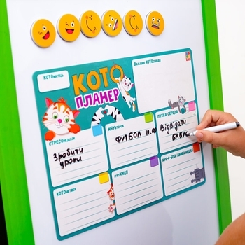 Магнітна дошка Vladi Toys Кото-планер, з маркером, українська мова (VT3601-25) - Pampik - 3