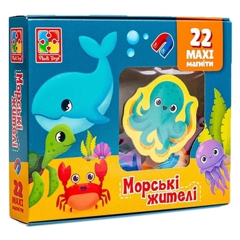 Набір магнітів Vladi Toys Морські мешканці, 22 шт. (VT3106-27) - Pampik