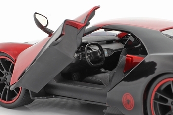 Машина металлическая Jada Марвел Человек-Паук, Форд GT (2017) с фигуркой, 1:24 (253225008) - Pampik - 18