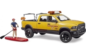 Набор Bruder джип водных спасателей RAM 2500 Power с фигуркой (02506) - Pampik - 3