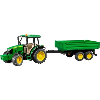 Іграшка трактор John Deere 5115 M з причепом (02108) - Pampik