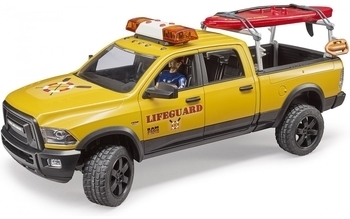 Набор Bruder джип водных спасателей RAM 2500 Power с фигуркой (02506) - Pampik - 5