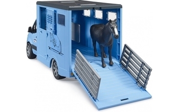 Набор Bruder машинка для перевозки животных Mercedes Sprinter с фигуркой лошади (02674) - Pampik - 5