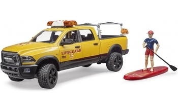 Набор Bruder джип водных спасателей RAM 2500 Power с фигуркой (02506) - Pampik - 2