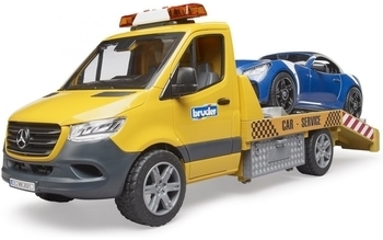 Набор Bruder Эвакуатор Mercedes Sprinter c родстером, свет и звук (02675) - Pampik - 3