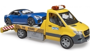 Набор Bruder Эвакуатор Mercedes Sprinter c родстером, свет и звук (02675) - Pampik - 5