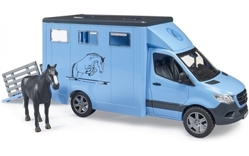 Набор Bruder машинка для перевозки животных Mercedes Sprinter с фигуркой лошади (02674) - Pampik - 3