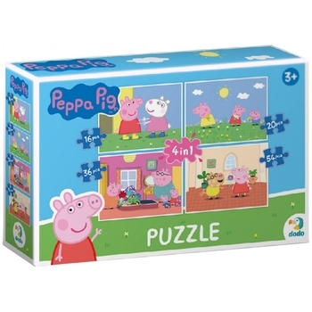 Пазл 4 в 1 DoDo Peppa Pig Жизнь Пеппы (200343) - Pampik