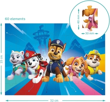 Пазл с фигуркой DoDo Paw Patrol Готовы к приключениям, 60 элементов (200163) - Pampik - 5