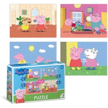 Пазл 4 в 1 DoDo Peppa Pig Жизнь Пеппы (200343) - Pampik - 2