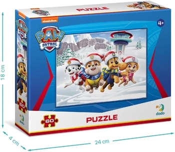 Пазл DoDo Paw Patrol Christmas Праздничное настроение, 60 элементов (200422) - Pampik - 3