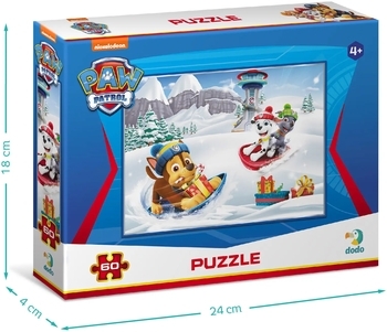Пазл DoDo Paw Patrol Christmas Зимние развлечения, 60 элементов (200419) - Pampik - 3
