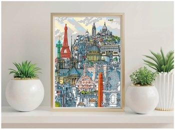 Пазл Educa Париж, Карло Станга, 1000 елементів (19264) - Pampik - 4