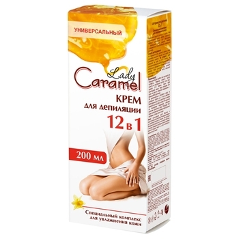 Крем Caramel для депіляції 12в1, 200мл (4823015934018) - Pampik