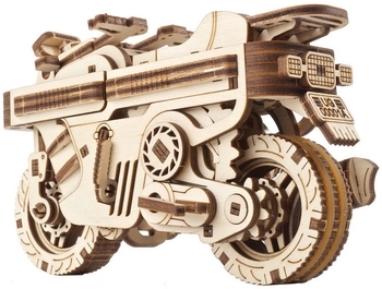 Механический 3D-пазл Ukrainian Gears Мото Компакт складной скутер, 192 эл. (70168) - Pampik - 6