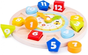 Навчальний пазл New Classic Toys Годинник (18252) - Pampik - 3