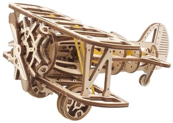 Механічний 3D-пазл Ukrainian Gears Міні-біплан, 84 ел. (70159) - Pampik - 4