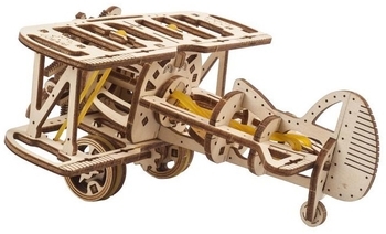 Механічний 3D-пазл Ukrainian Gears Міні-біплан, 84 ел. (70159) - Pampik - 5