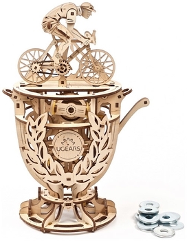 Механічний 3D-пазл Ukrainian Gears Автоматон Велосипедист, 189 ел. (70148) - Pampik - 2