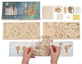 Механічний 3D-пазл Ukrainian Gears Аеро Годинник, 320 ел. (70154) - Pampik - 11