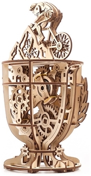 Механічний 3D-пазл Ukrainian Gears Автоматон Велосипедист, 189 ел. (70148) - Pampik - 4