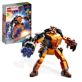 Конструктор LEGO Super Heroes Робоброня Єнота Ракети 98 деталей (76243) - Pampik - 2
