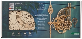 Механічний 3D-пазл Ukrainian Gears Аеро Годинник, 320 ел. (70154) - Pampik - 10