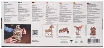 Механічний 3D-пазл Ukrainian Gears Автоматон Велосипедист, 189 ел. (70148) - Pampik - 16