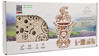 Механічний 3D-пазл Ukrainian Gears Автоматон Велосипедист, 189 ел. (70148) - Pampik - 15